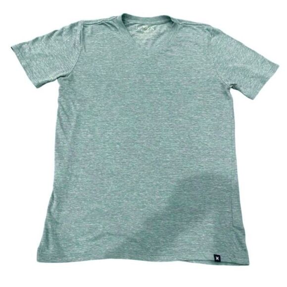 Hurley V Neck Tee Light Blue Lightweight Short Sleeve Shirt Mens Size Small - Picture 1 of 10
